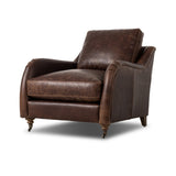 Lynne Chair in Raleigh Cigar leather – primary view