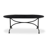 Lenoir Outdoor Dining Table in Distressed Bronze – front view