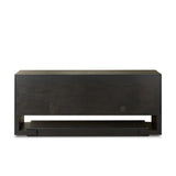 Zaki Sideboard in Smoked Black Veneer – back view