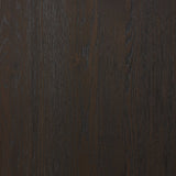 Zaki Sideboard in Smoked Black Veneer – waterfall framing detail