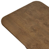 Morley Coffee Table in Rye Burl Oak – burl grain detail