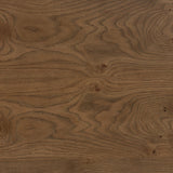 Morley Coffee Table in Rye Burl Oak – pedestal base detail