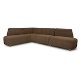 Clemence Dining Banquette in Crypton Nomad Mushroom – front view