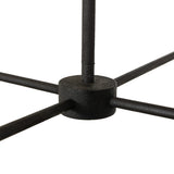 Renzo Chandelier in Black Wrought Iron – texture detail