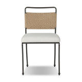 Idalia Outdoor Dining Chair in Vergo Cream – front view