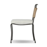 Idalia Outdoor Dining Chair in Vergo Cream – side view