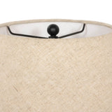 Asa Table Lamp in Smoked Brown Cast Glass – detail view