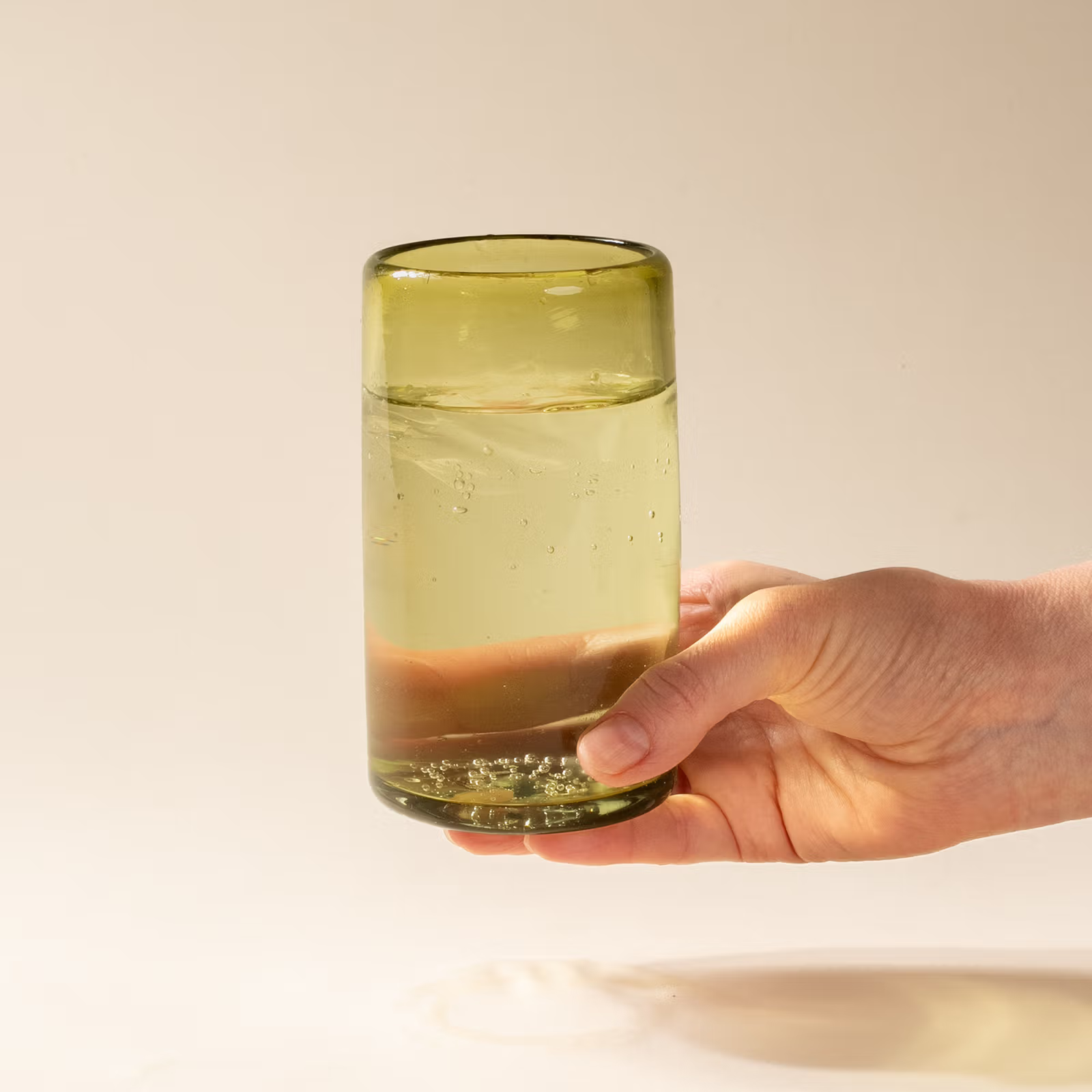 Recycled Handblown Glass Tumbler - Peridot