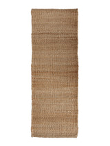 Armadillo Nest Nook Rug in Natural, close view of the jute pile and edge