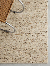 Armadillo Faroe Rug in Foal, detail of the undyed european wool weave and texture