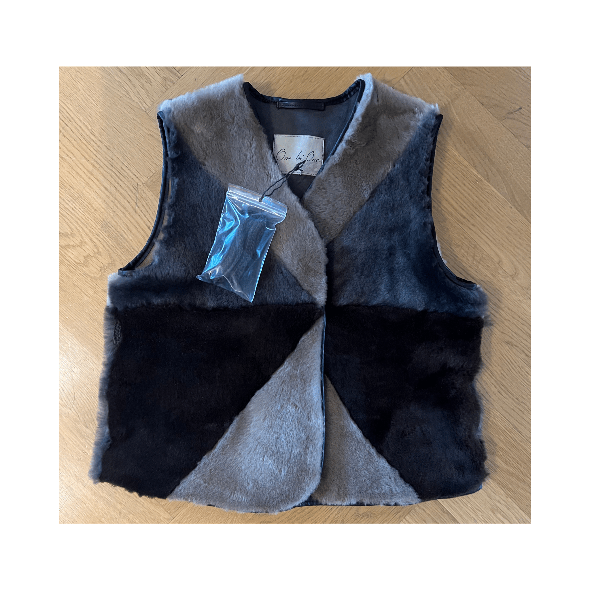 3 Colored Merino Lamb Fur Vest