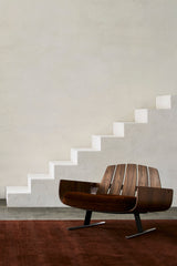 Armadillo Agra Rug in Burnt Umber, detail of the wool weave and texture