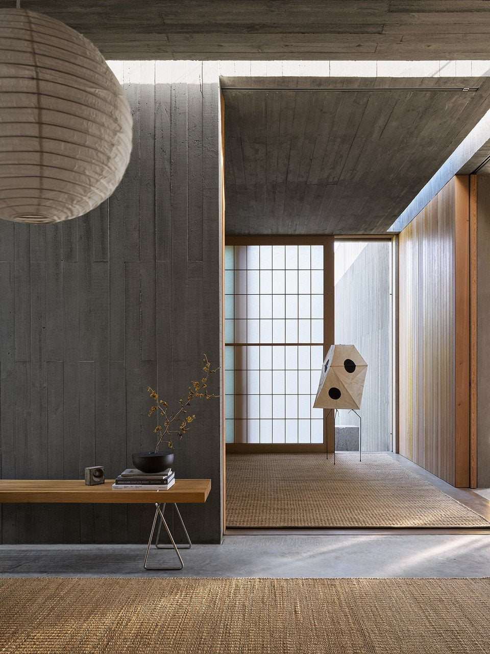 Reed Rug by Armadillo, handwoven jute flatweave rug, styled in a room at Calimia Home