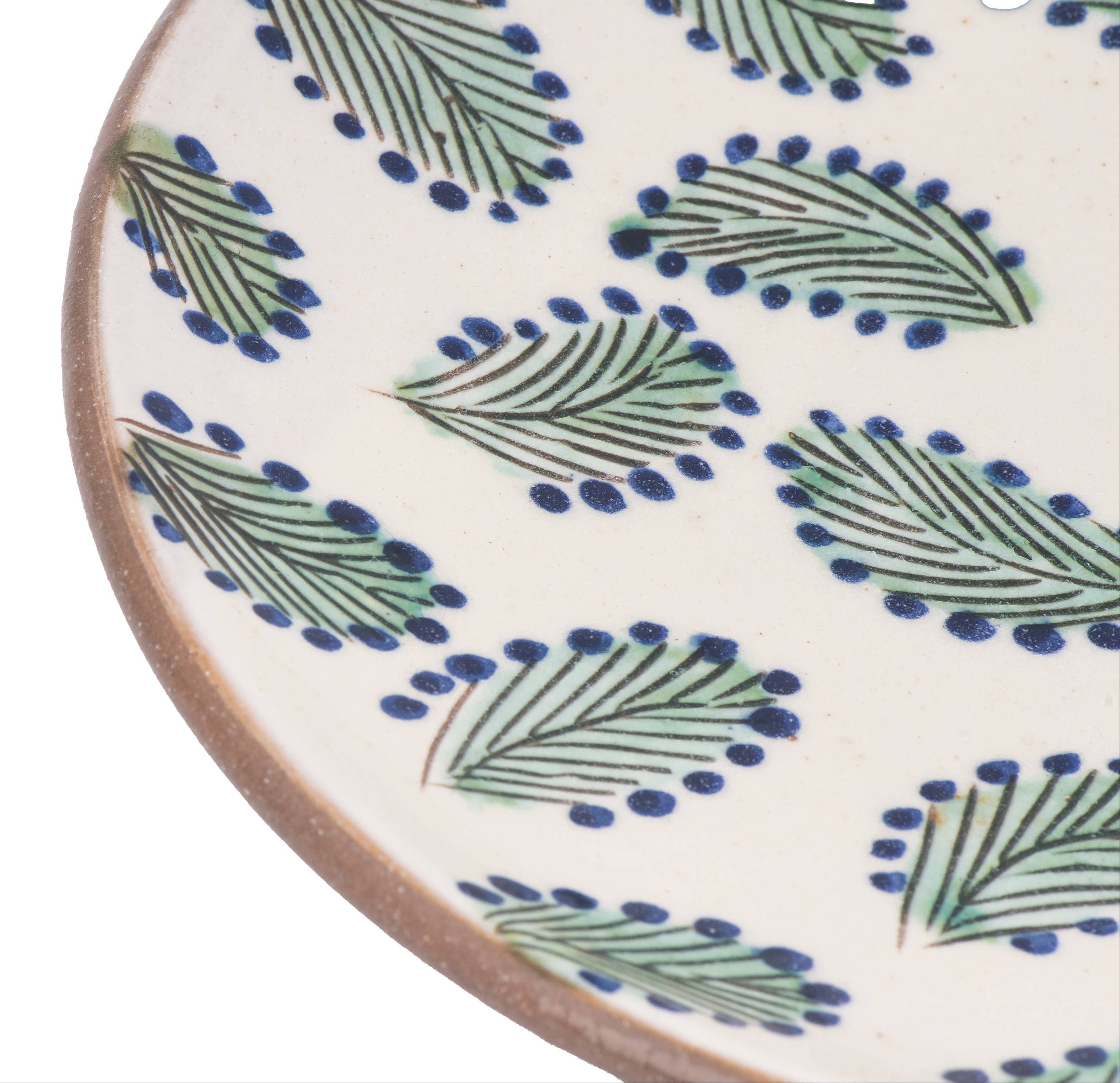 Scattered Leaves Ceramic Plate