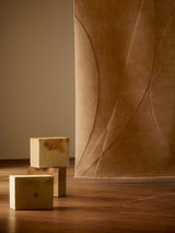 Armadillo Marea Rug in Clay, detail of the wool weave and texture