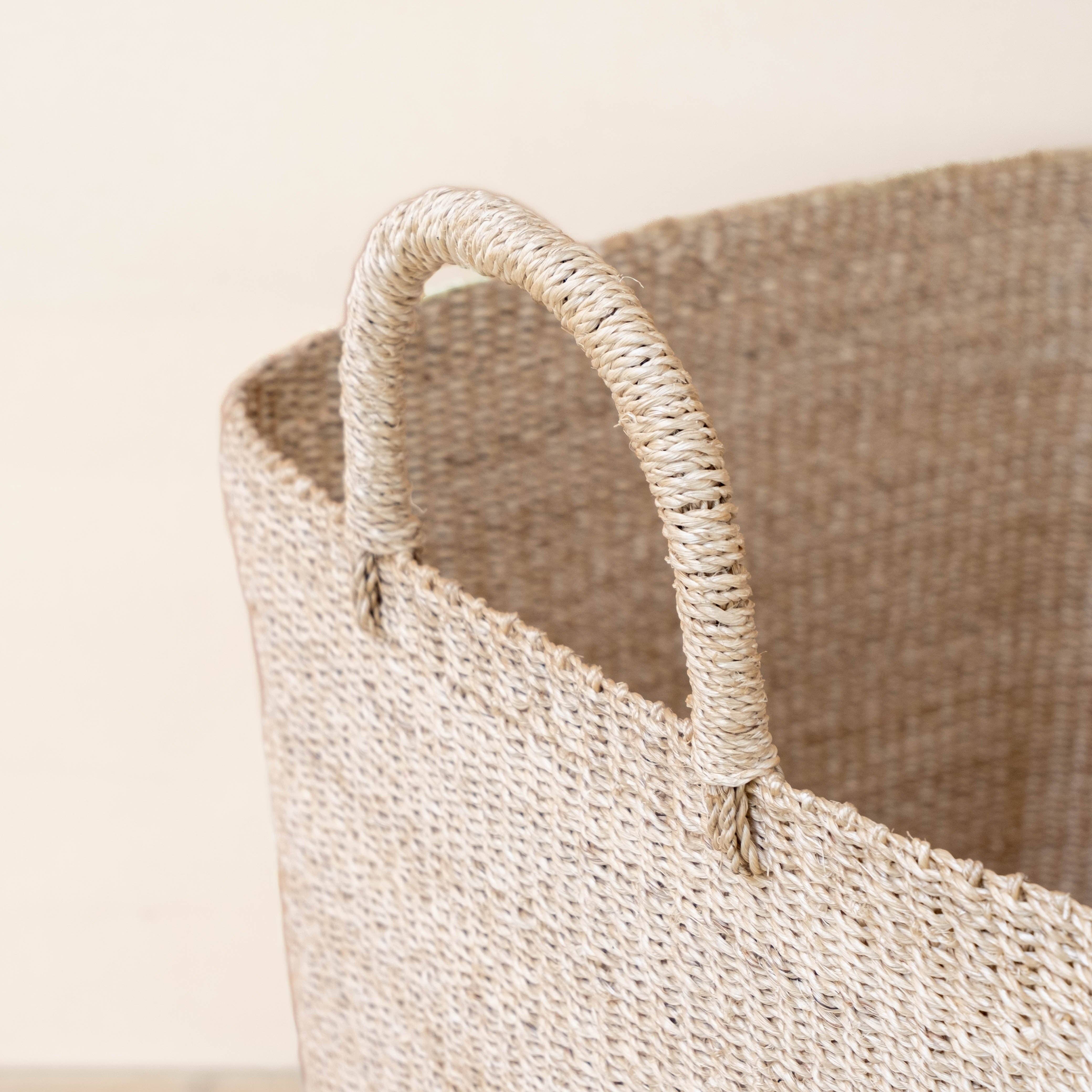 Large Square Wicker Basket - Natural