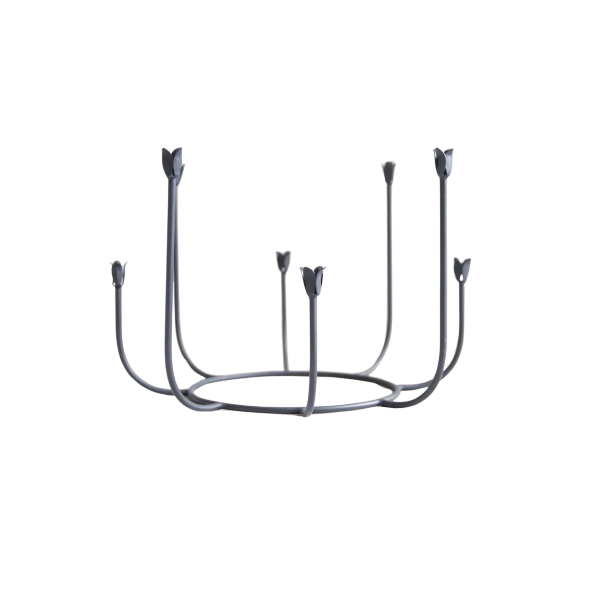 Beacon Long Stem Candelabra - Smoke