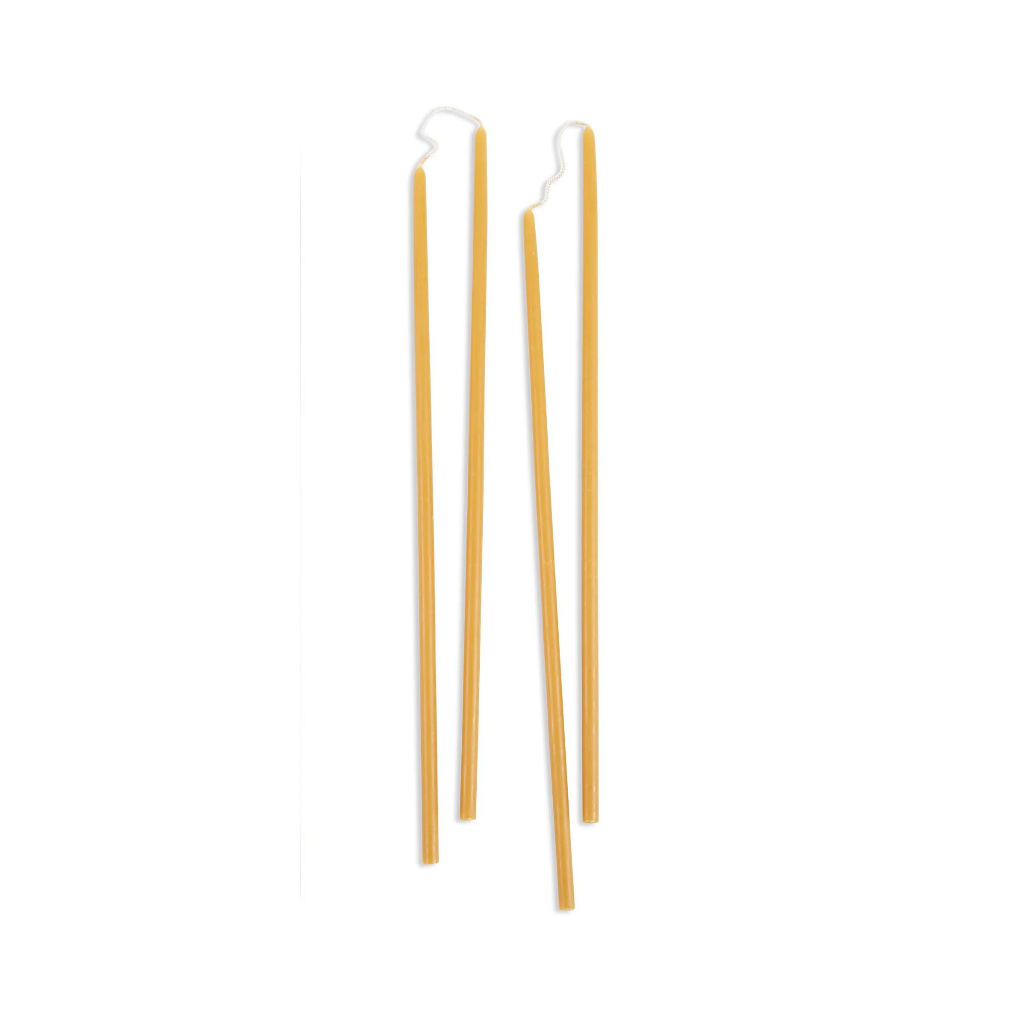 Beeswax Long Stem Candles - Ochre