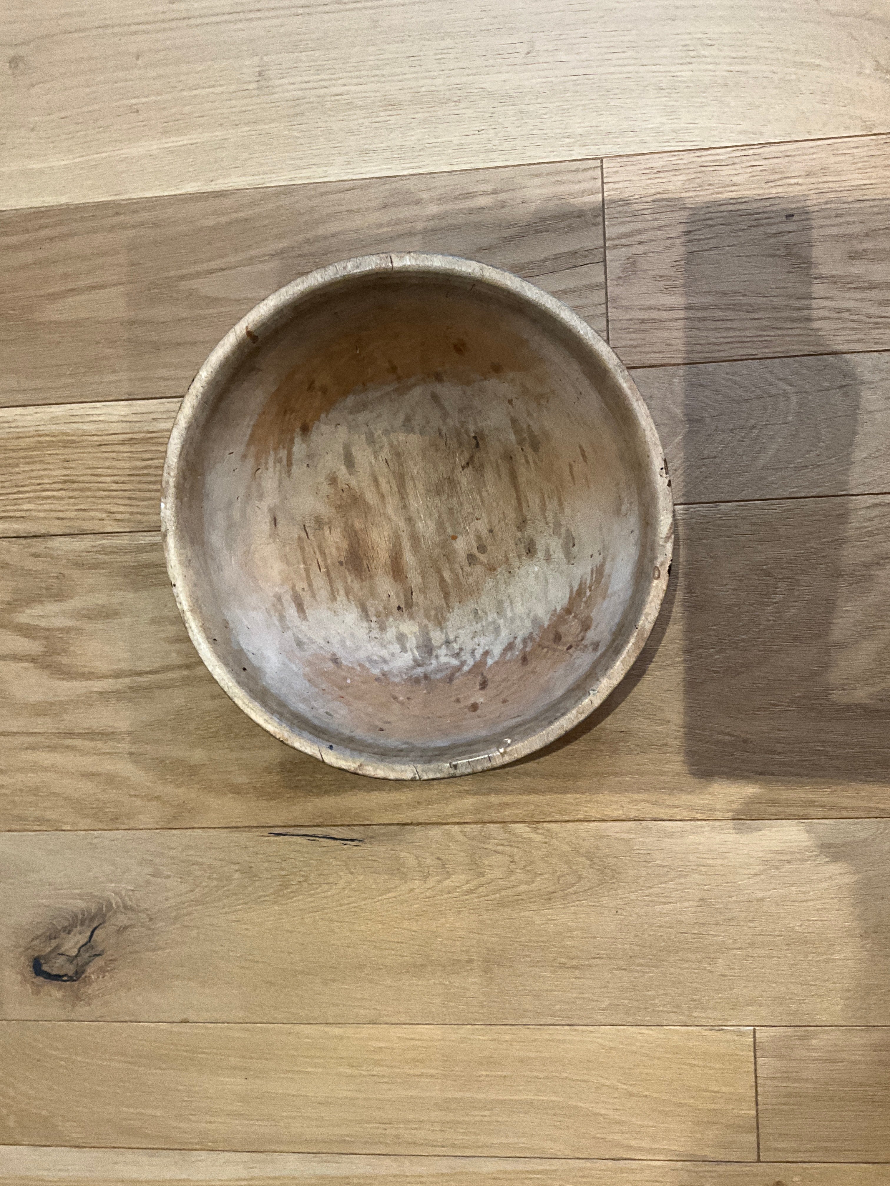 Antique Turned Wood Bowl