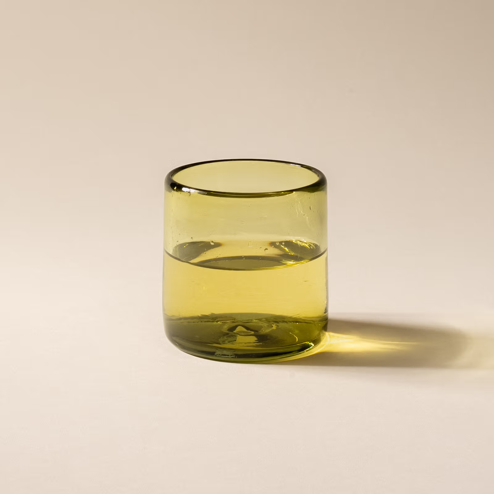Recycled Handblown Glass Tumbler - Peridot