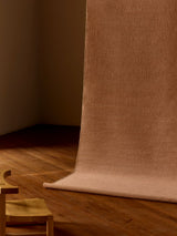 Aerie Rug by Armadillo, handwoven flatweave rug, styled in a room at Calimia Home