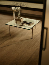 Armadillo Selva Rug in Desert, detail of the afghan wool weave and texture