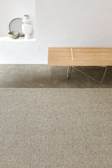 Armadillo Winnow Rug in Granite, detail of the wool weave and texture