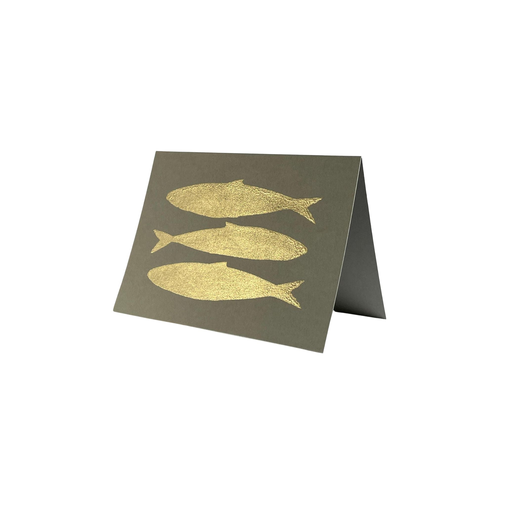 Gold Leaf Sardine Card