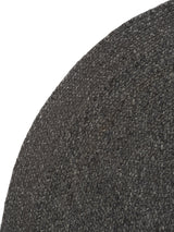 Armadillo Braid Rug in Charcoal, additional view 5 of the hand-braided wool blend rug