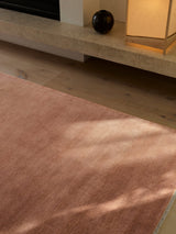 Armadillo Agra Rug in Salmon, additional view 5 of the hand-knotted wool rug