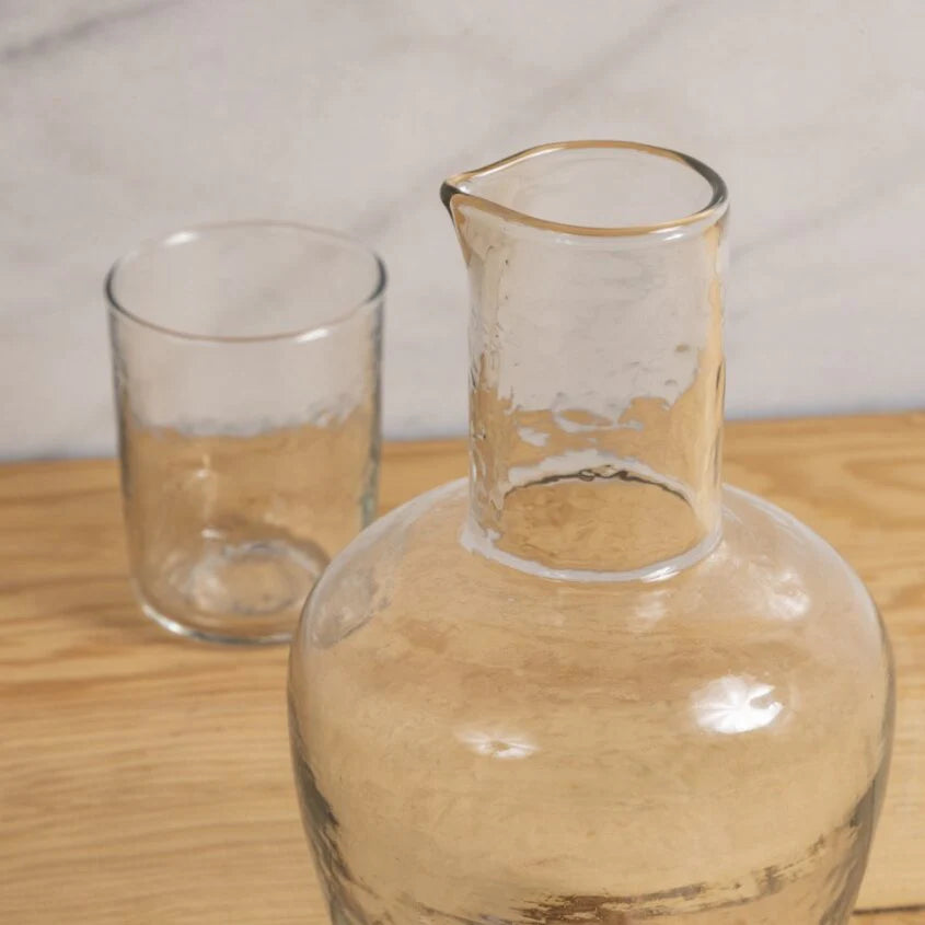 Pebble Glass Bedside Carafe