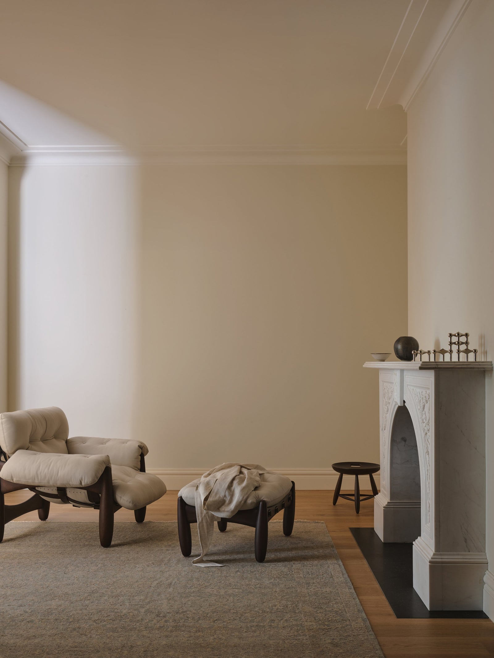 Adagio Rug by Armadillo, hand-knotted wool rug, styled in a room at Calimia Home