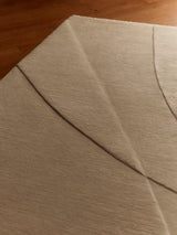 Armadillo Marea Rug in Savon, detail of the wool weave and texture