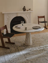 Armadillo Basilica Rug in Clove, detail of the wool weave and texture