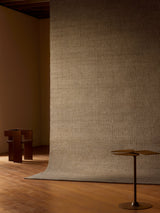 Armadillo Palloza Rug in Shale, detail of the jute (rattan adds a touch of undyed wool) weave and texture