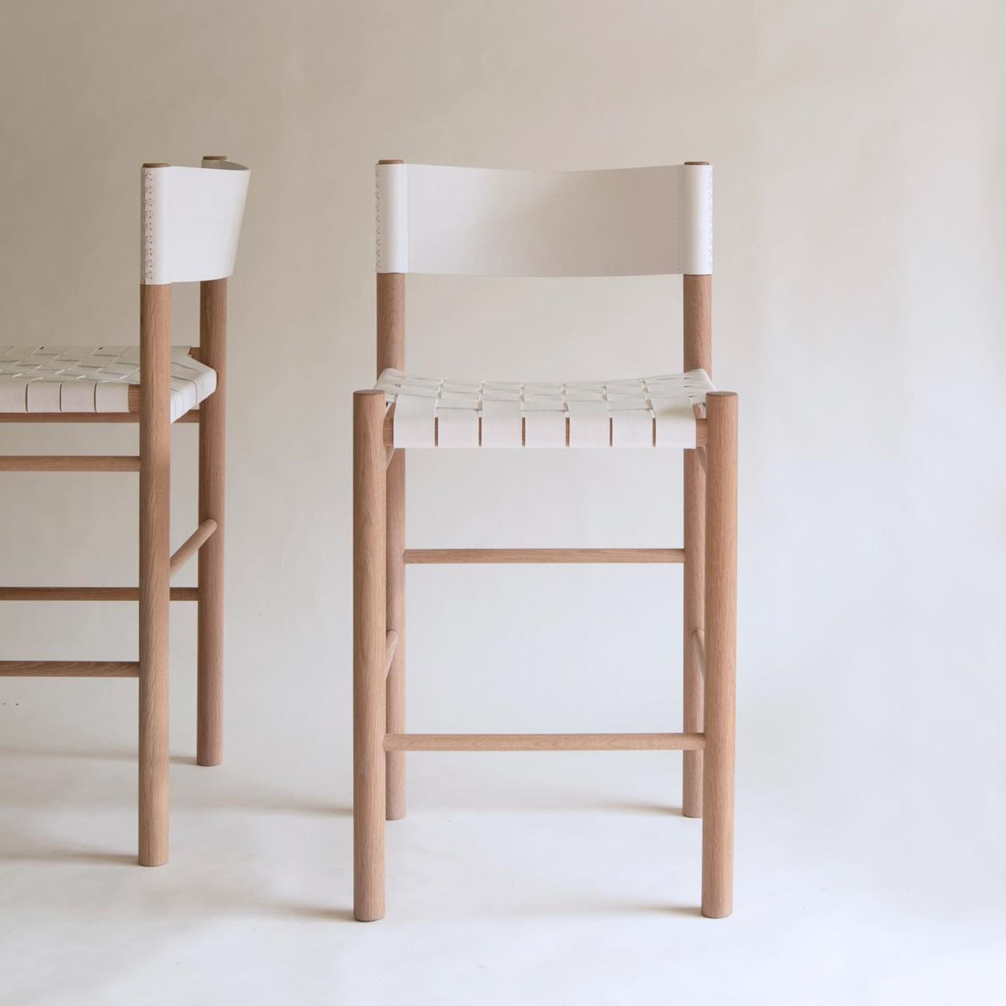 Flag Counter Stool - White Oak