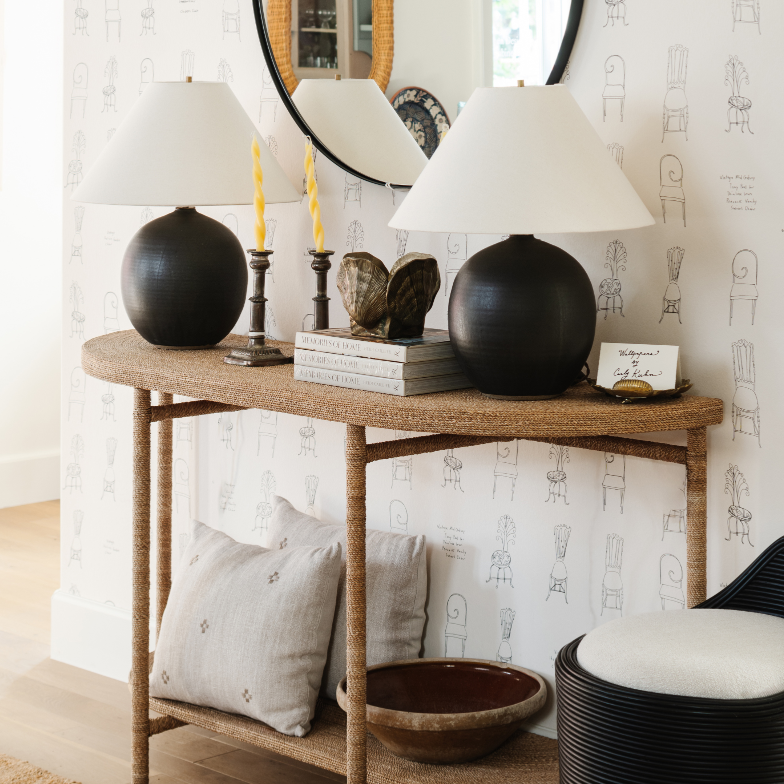 Vintage Brass Taper Candle Holders - Set of 2