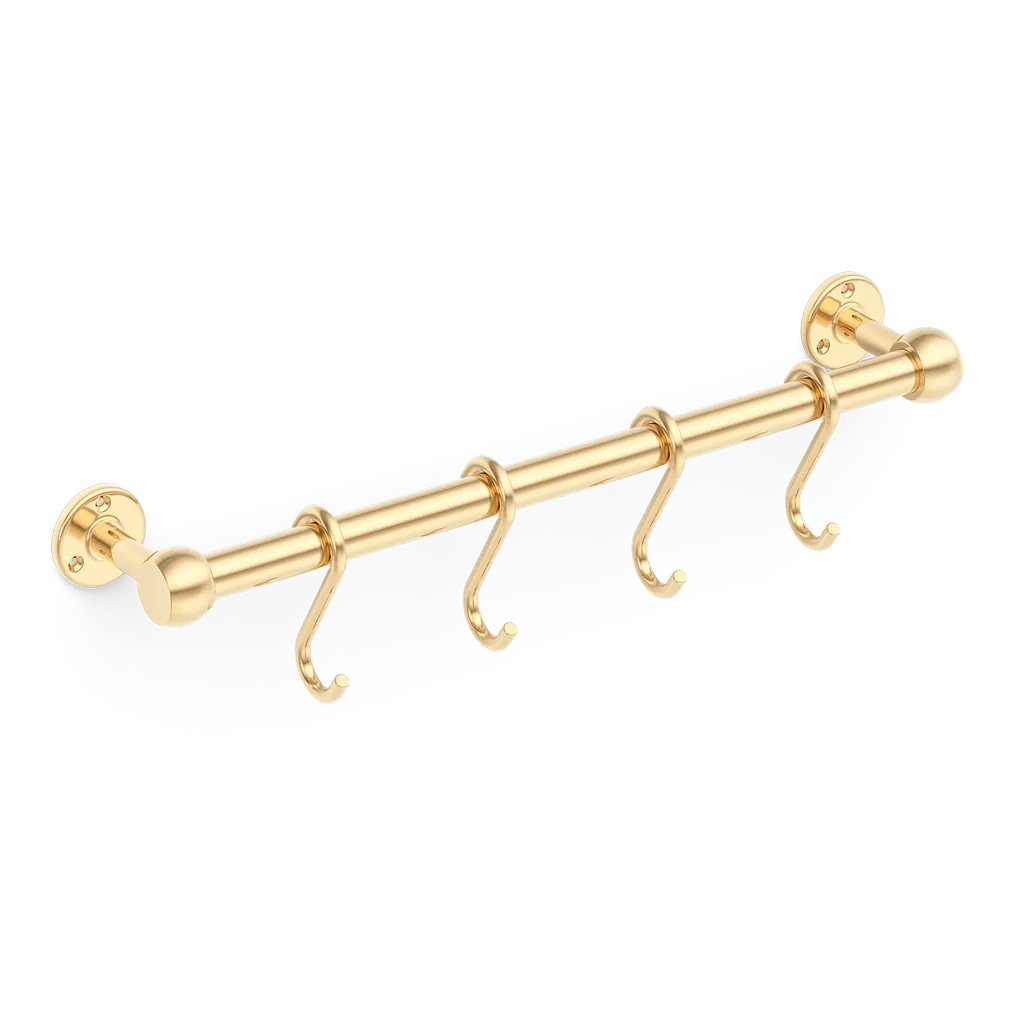 Cotswold Brass Pot Rail & S Hooks