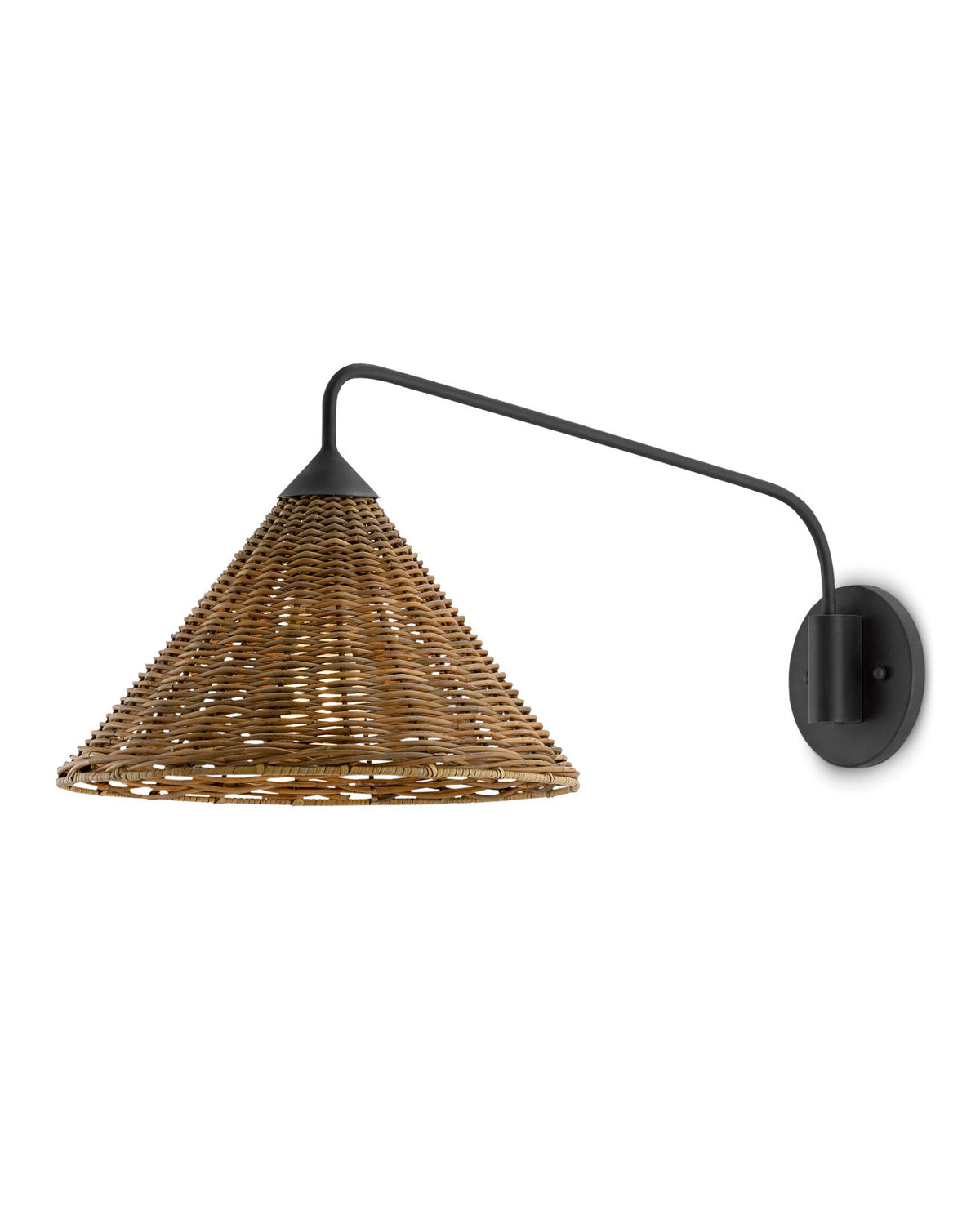 Basket Swing-Arm Wall Sconce by Currey & Co.