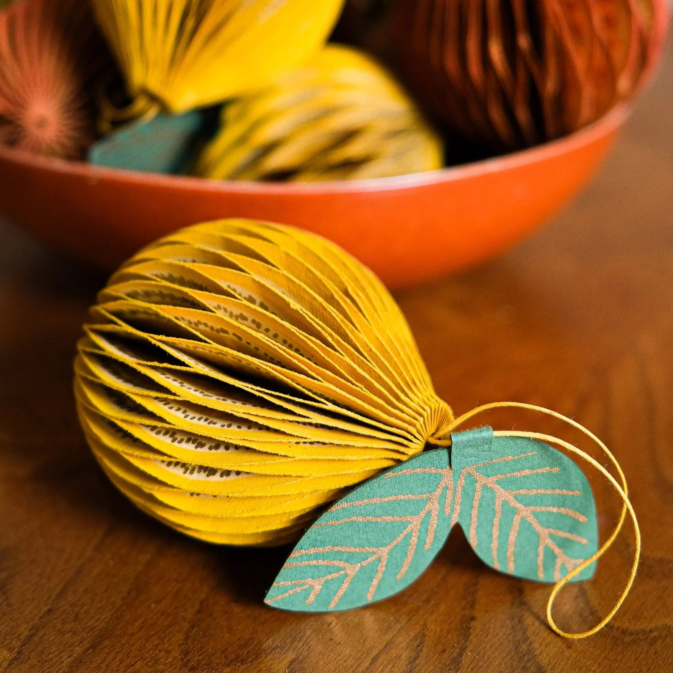 Lemon Honeycomb Ornament