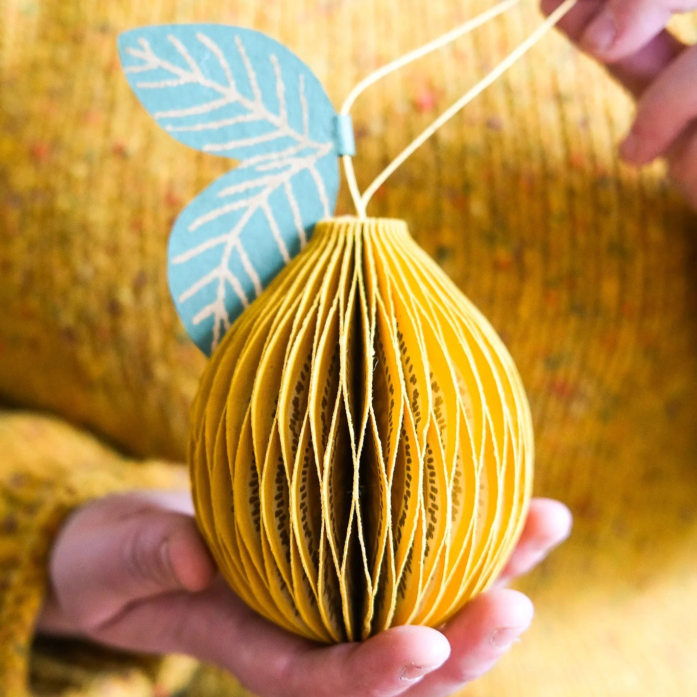 Lemon Honeycomb Ornament