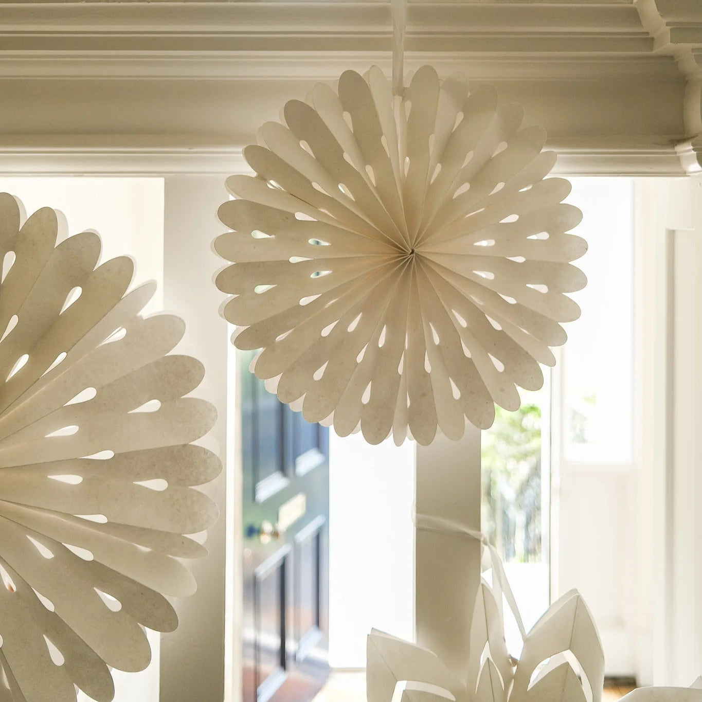 Curved White Star - Small