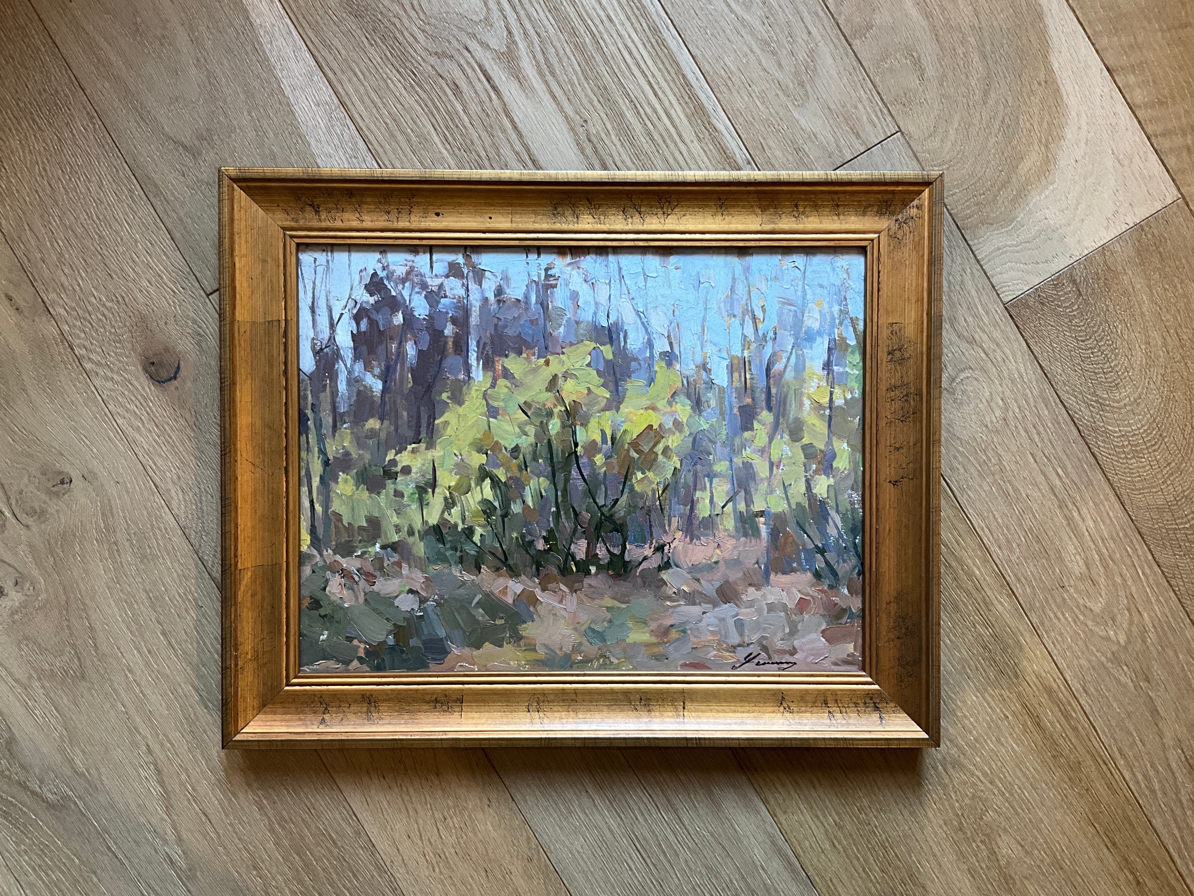 Vintage Oil Landscape Painting