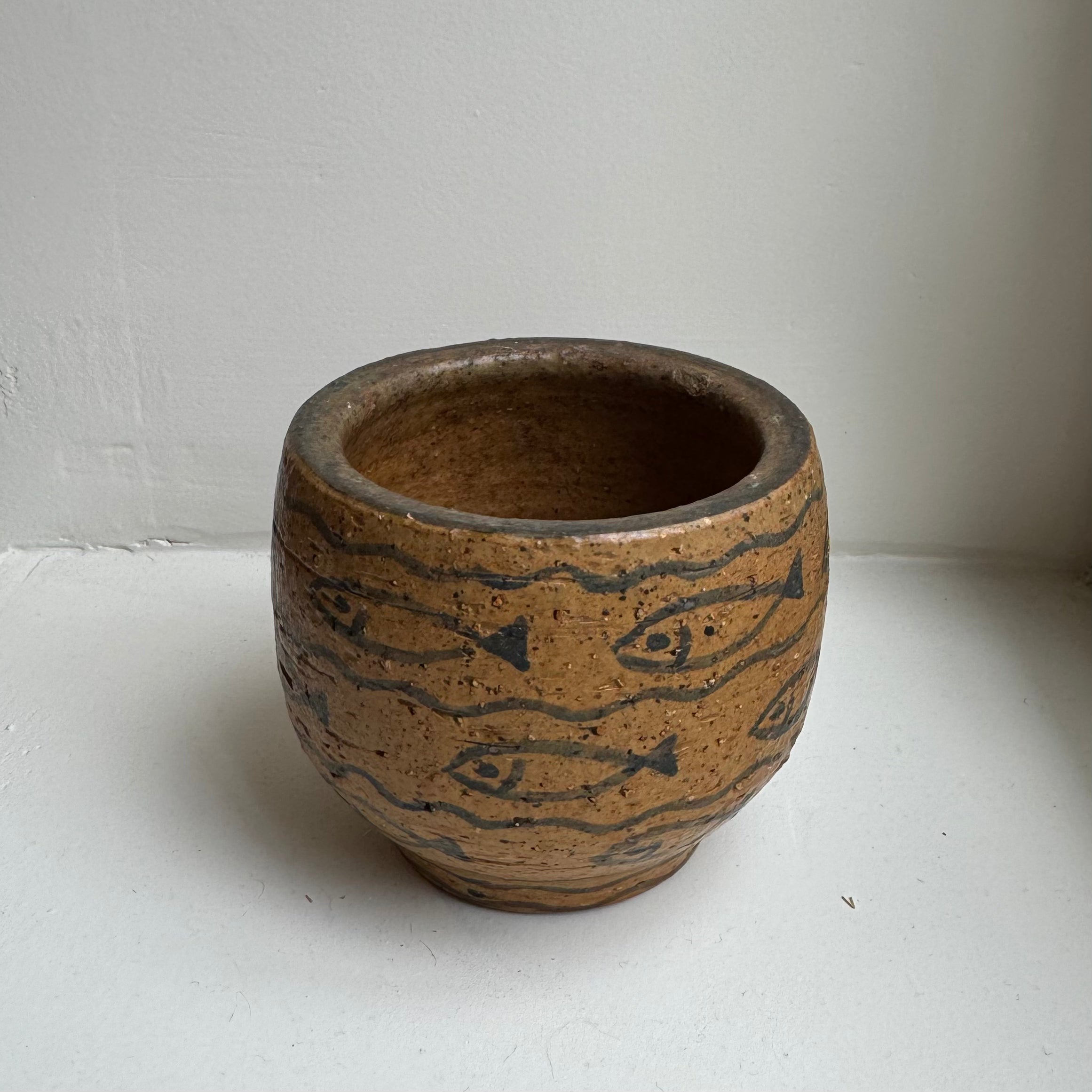 Vintage Ceramic Mini Bowl - Fish Pattern