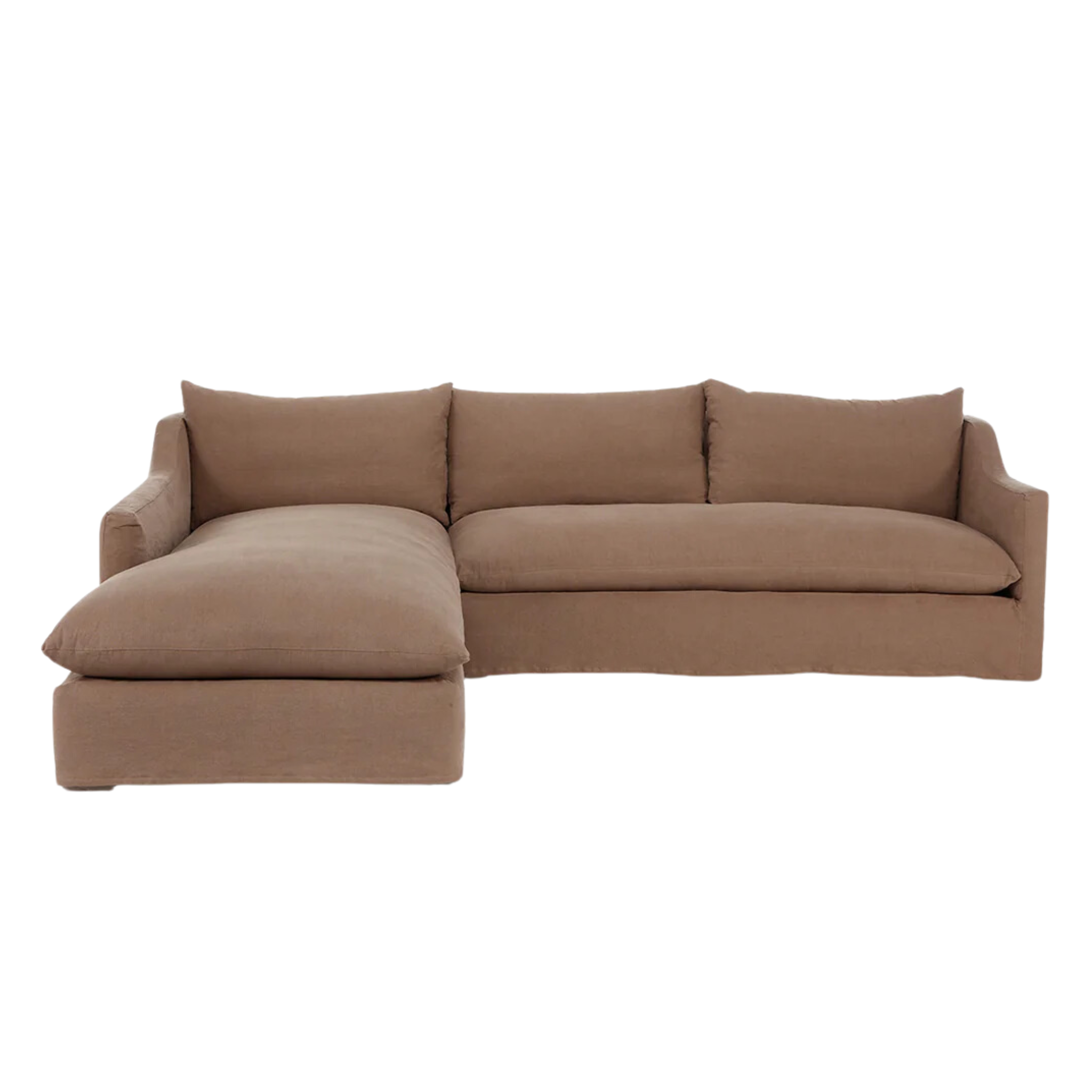 Marie Slope Arm Chaise Sectional - Right Facing