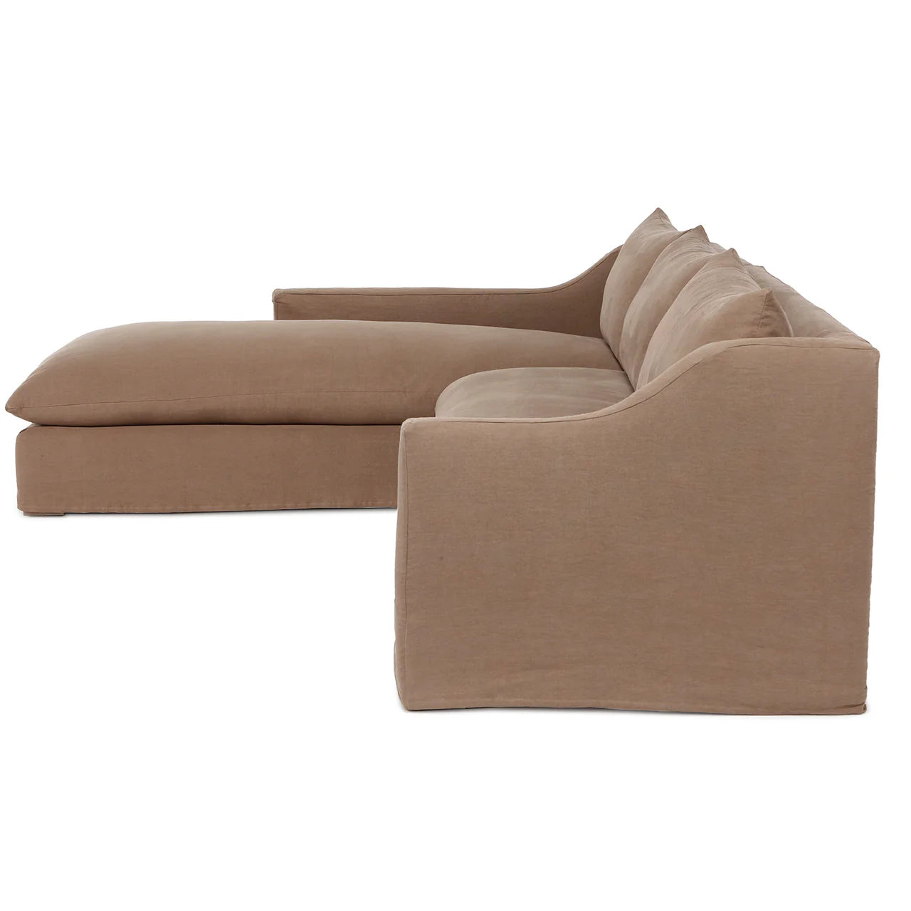Marie Slope Arm Chaise Sectional - Right Facing