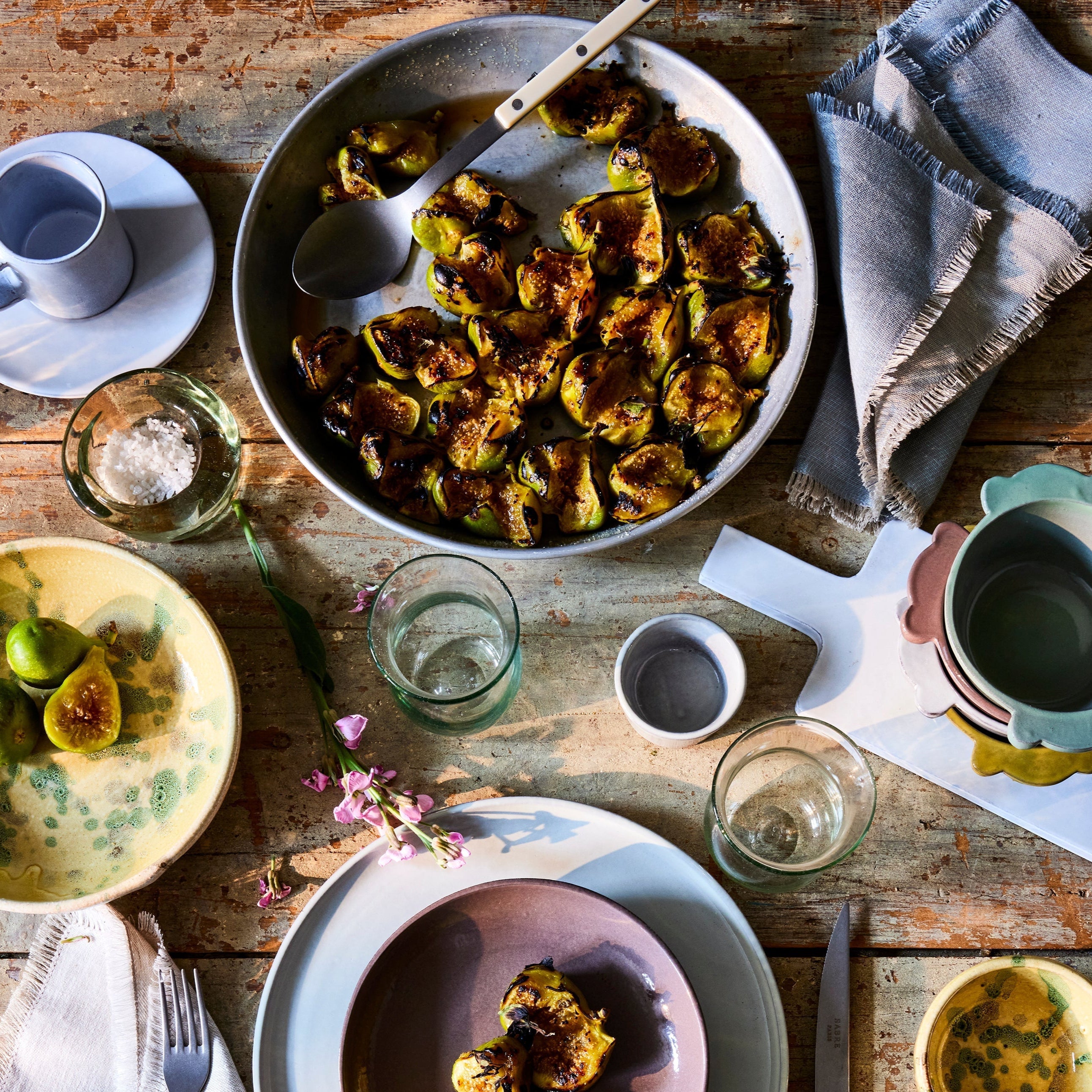 Assisi Shallow Serving Dish - Dove Grey