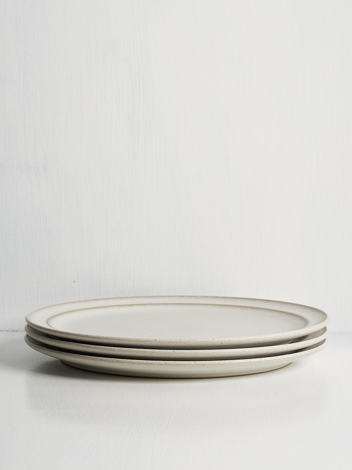Standard Affair stoneware plate, side view