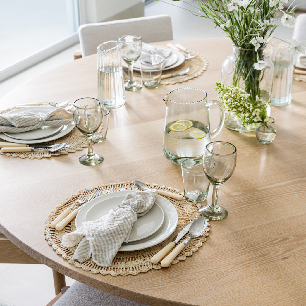 Ruffle Glass Lines Carafe