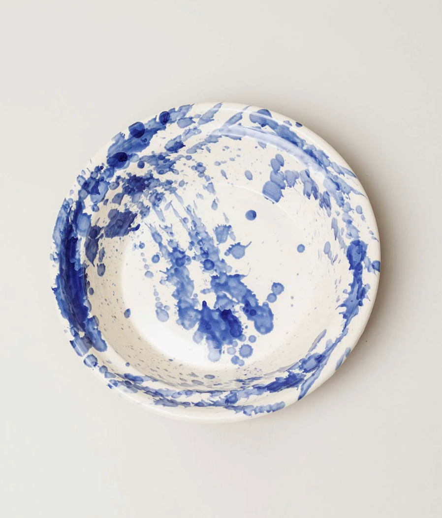 Montegranaro Splatterware Serving Dish - Blue